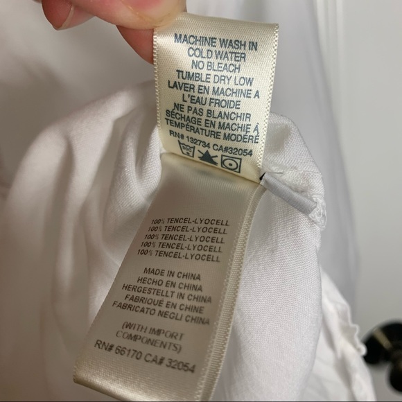 Cloth & Stone White Lace Up Blouse - Picture 7 of 8